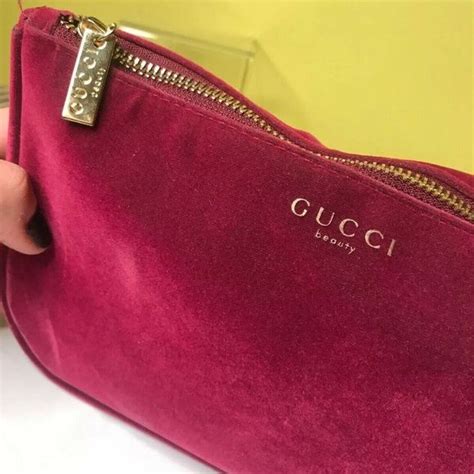 gucci aesthetic bag|Gucci makeup bag pink velvet.